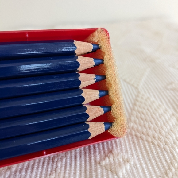 Vintage Pencils Schwan Stabilo in blue all surface water soluble pencils - Picture 4 of 6